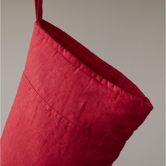 West Elm Pottery Barn Neutral Linen Stockings NWT - Picture 5 of 7